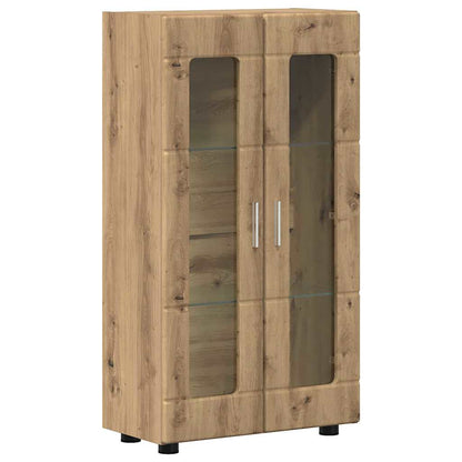 Komplettset TV-Wand | Highboard | Lowboard | Vitrinenschrank | 3-teiliges Set