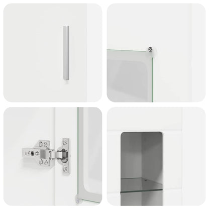 TV-Schrankset | 2 Hochränke / Highboard | Lowboard | Vitrinenschrank | 3-tlg Set