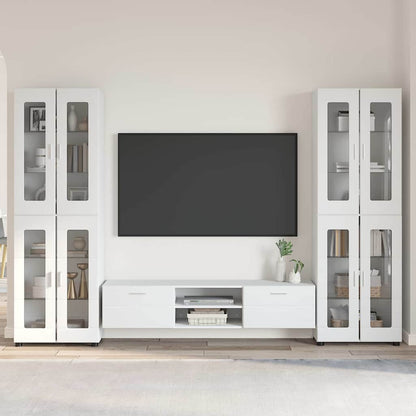 TV-Schrankset | 2 Hochränke / Highboard | Lowboard | Vitrinenschrank | 3-tlg Set