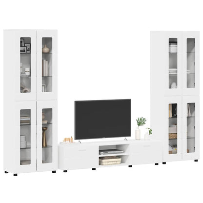 TV-Schrankset | 2 Hochränke / Highboard | Lowboard | Vitrinenschrank | 3-tlg Set
