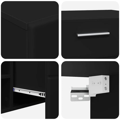 TV-Schrankset | 2 Hochränke / Highboard | Lowboard | Vitrinenschrank | 3-tlg Set
