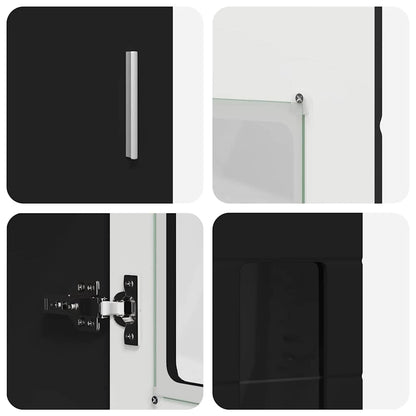TV-Schrankset | 2 Hochränke / Highboard | Lowboard | Vitrinenschrank | 3-tlg Set