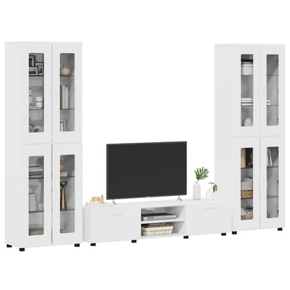 TV-Schrankset | 2 Hochränke / Highboard | Lowboard | Vitrinenschrank | 3-tlg Set
