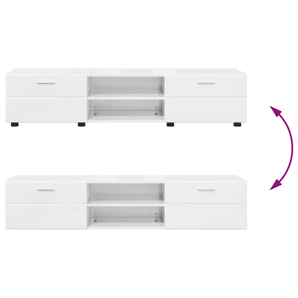 TV-Schrankset | 2 Hochränke / Highboard | Lowboard | Vitrinenschrank | 3-tlg Set