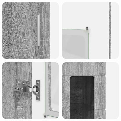 TV-Schrankset | 2 Hochränke / Highboard | Lowboard | Vitrinenschrank | 3-tlg Set