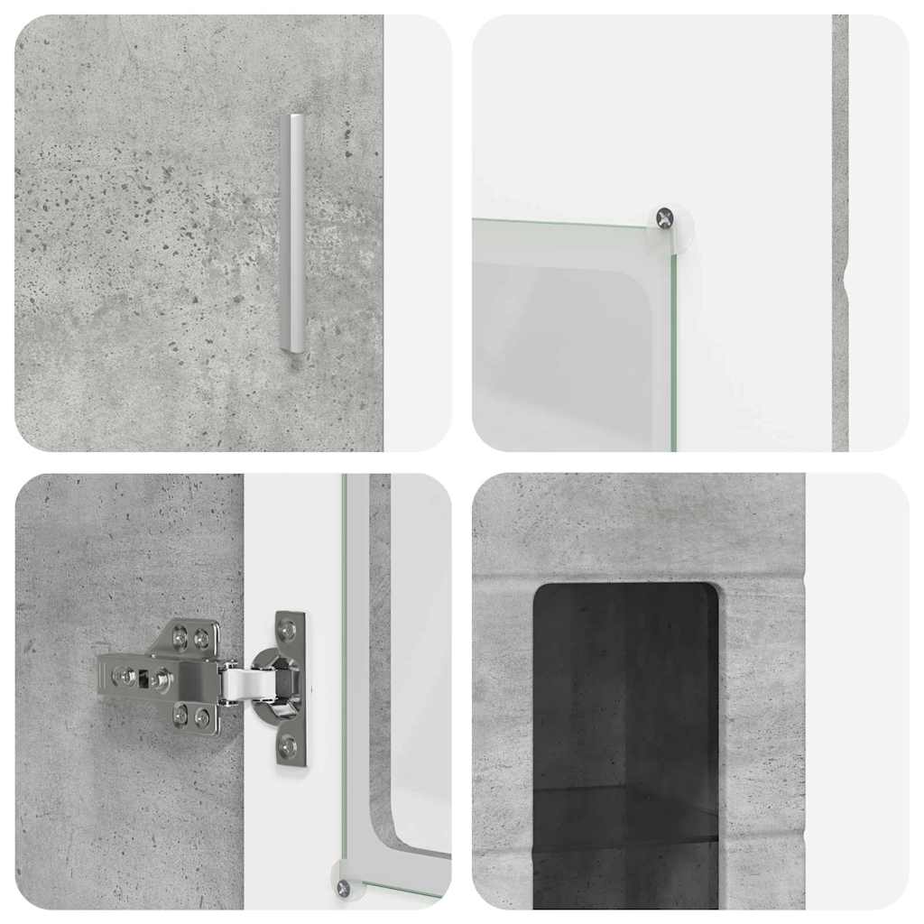 TV-Schrankset | 2 Hochränke / Highboard | Lowboard | Vitrinenschrank | 3-tlg Set
