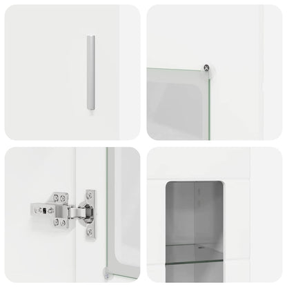 TV-Schrankset | 2 Hochränke / Highboard | Lowboard | Vitrinenschrank | 3-tlg Set