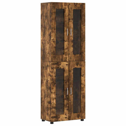 TV-Schrankset | 2 Hochränke / Highboard | Lowboard | Vitrinenschrank | 3-tlg Set