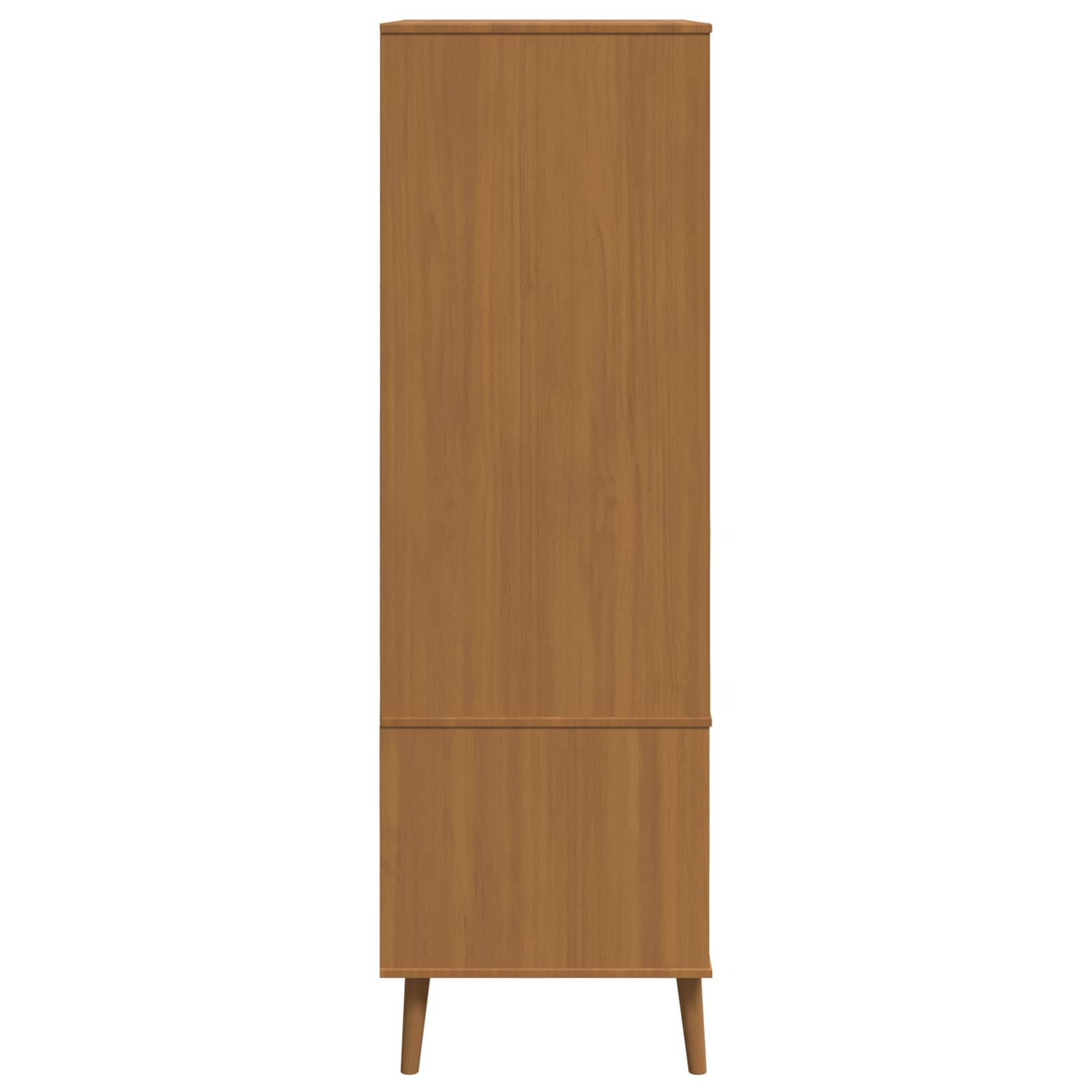 Kleiderschrank MOLDE Grau 90x55x175 cm Massivholz Kiefer