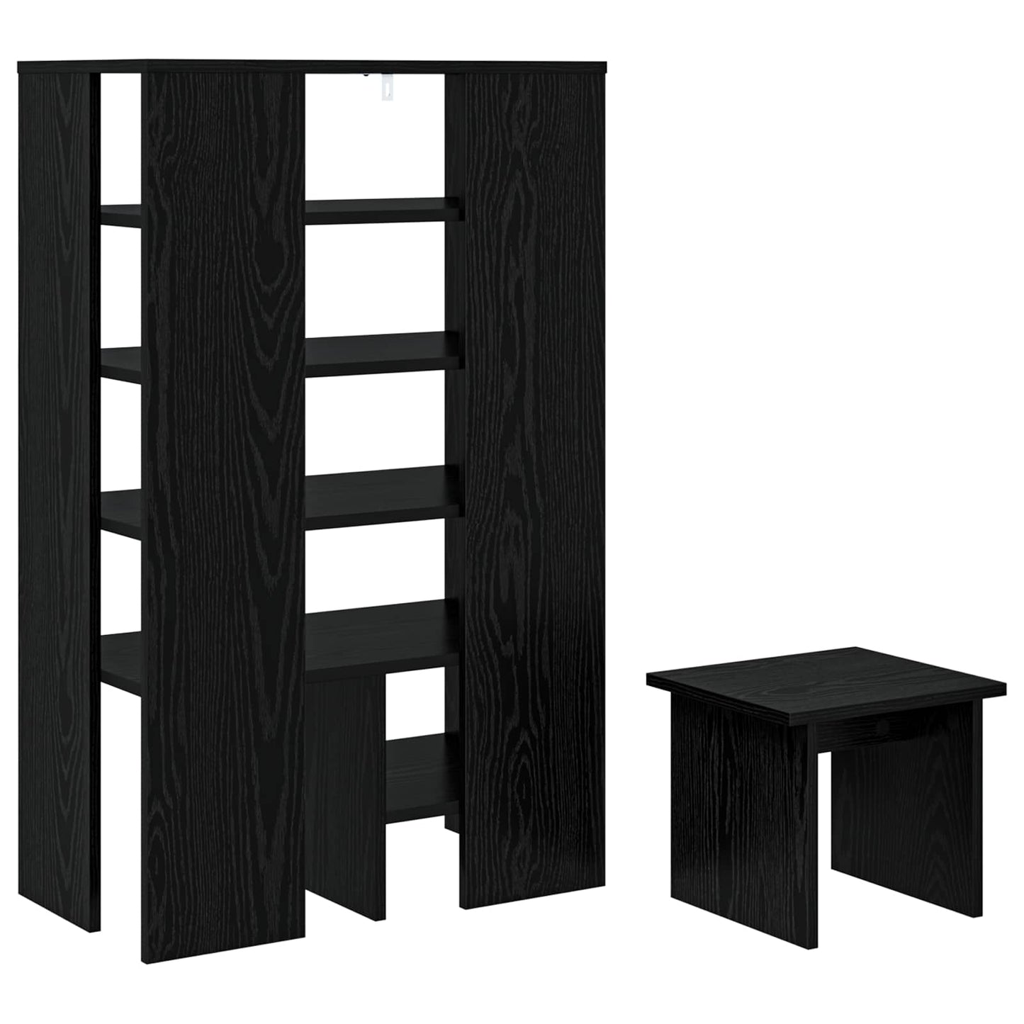 Schuhschrank mit Regal mit Speicher 2 pcs Weiß Holzwerkstoff