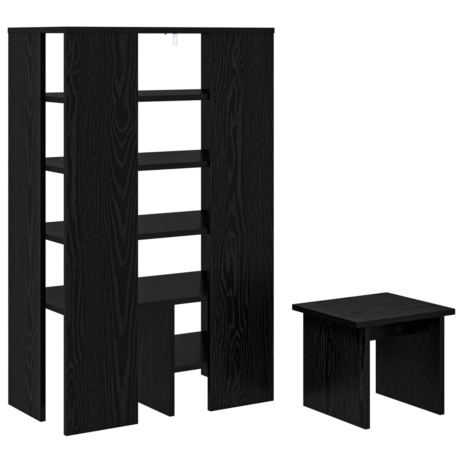 Schuhschrank mit Regal mit Speicher 2 pcs Weiß Holzwerkstoff