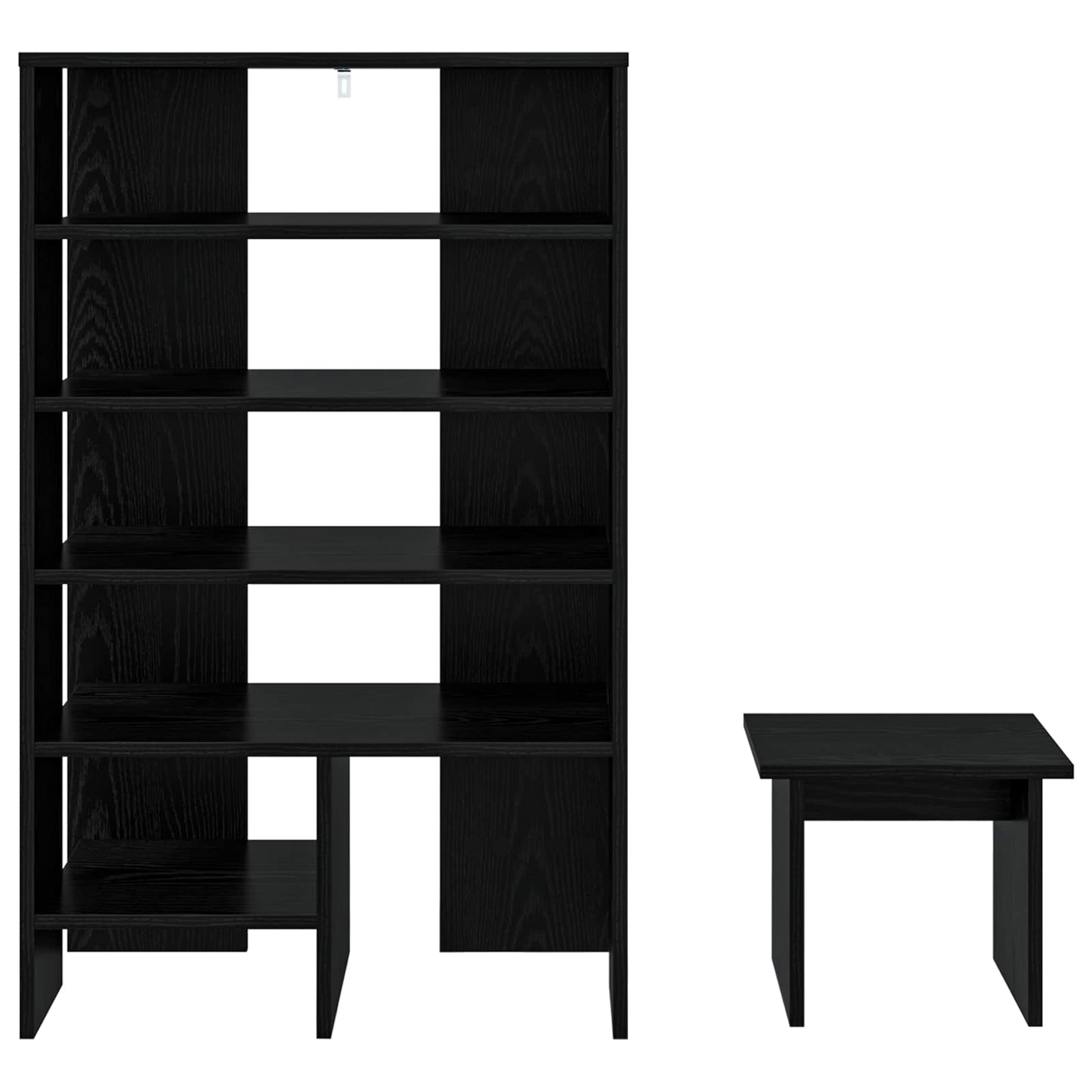 Schuhschrank mit Regal mit Speicher 2 pcs Weiß Holzwerkstoff