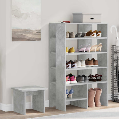 Schuhschrank mit Regal mit Speicher 2 pcs Weiß Holzwerkstoff
