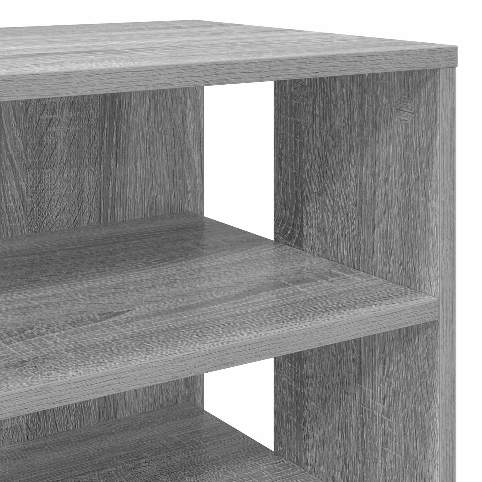 Schuhschrank mit Regal mit Speicher 2 pcs Weiß Holzwerkstoff