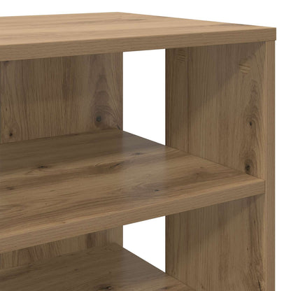 Schuhschrank mit Regal mit Speicher 2 pcs Weiß Holzwerkstoff