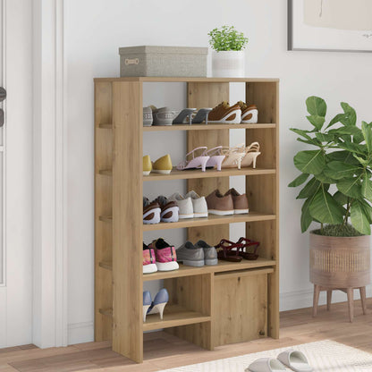 Schuhschrank mit Regal mit Speicher 2 pcs Weiß Holzwerkstoff