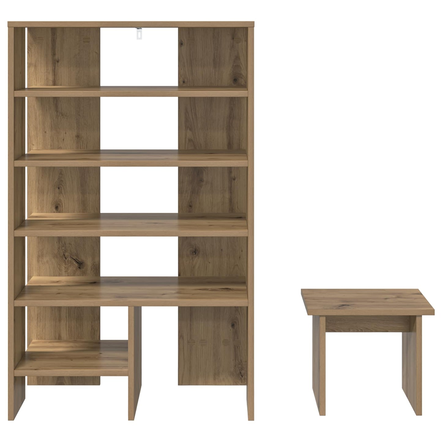 Schuhschrank mit Regal mit Speicher 2 pcs Weiß Holzwerkstoff
