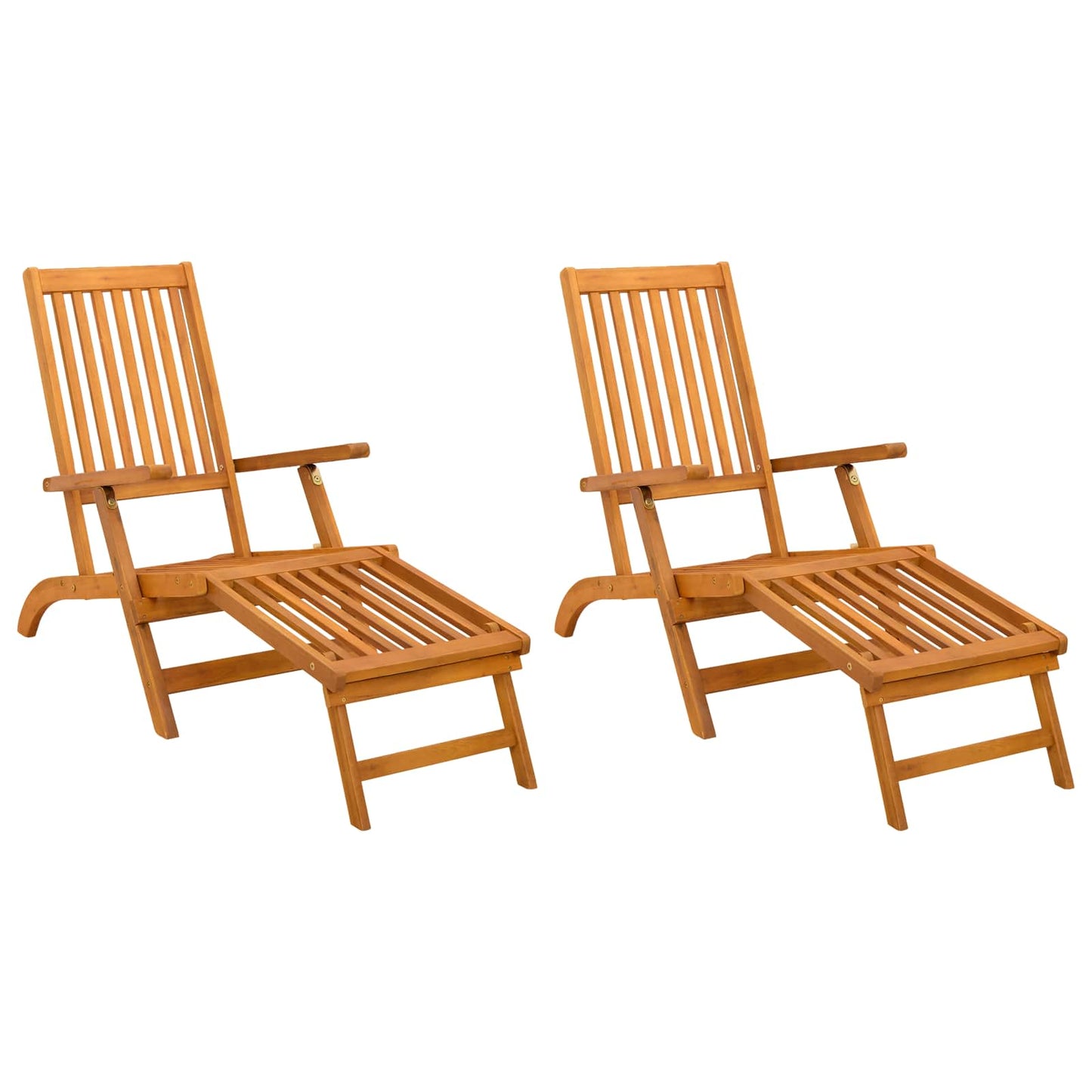 Liegestuhl zum Verstellen und Klappen mit Kissen 2 pcs Rot