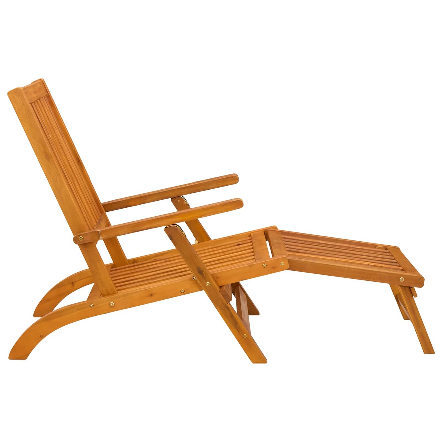 Liegestuhl zum Verstellen und Klappen mit Kissen 2 pcs Rot
