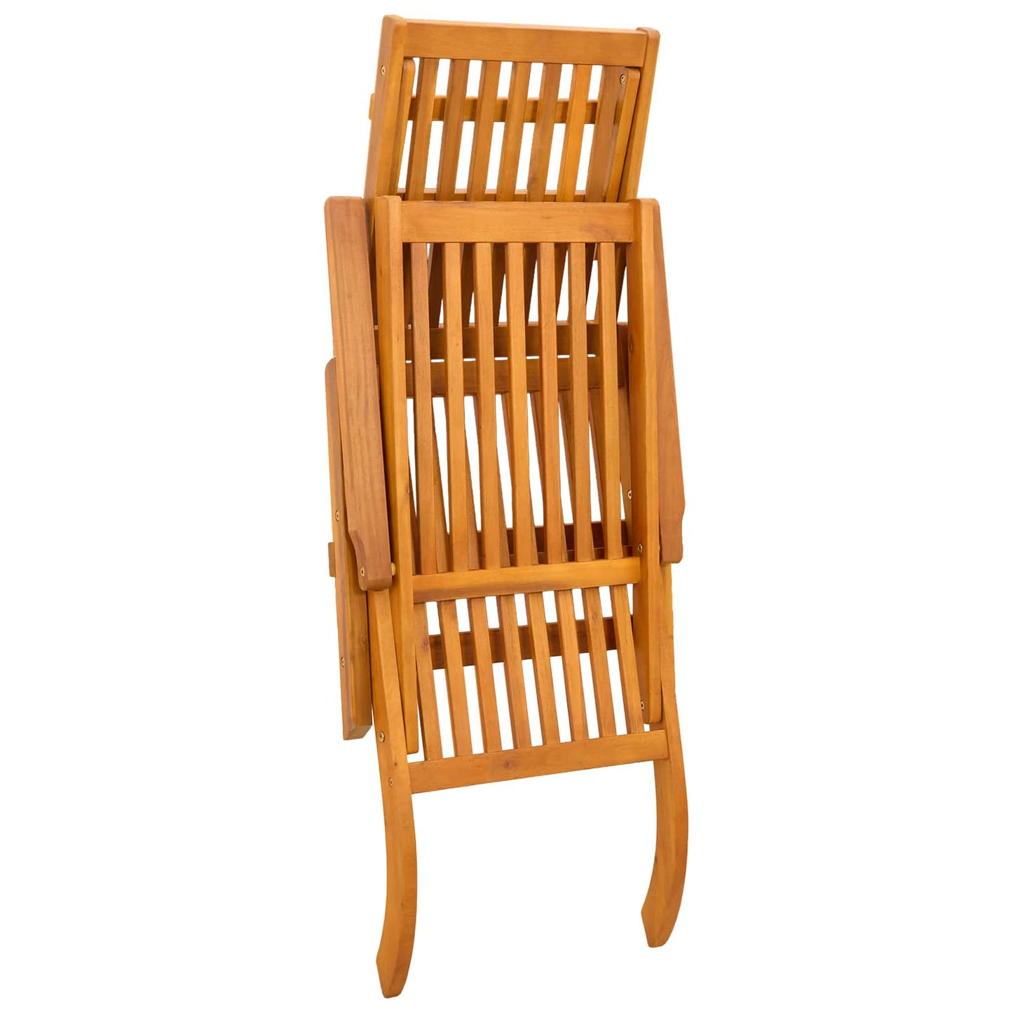 Liegestuhl zum Verstellen und Klappen mit Kissen 2 pcs Rot