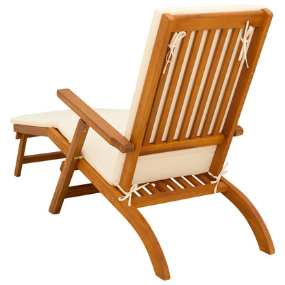 Liegestuhl zum Verstellen und Klappen mit Kissen 2 pcs Rot