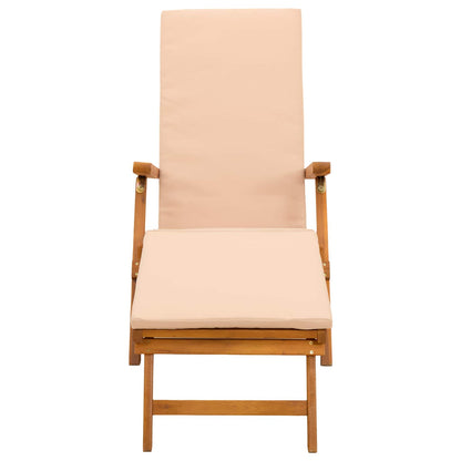 Liegestuhl zum Verstellen und Klappen mit Kissen 2 pcs Rot