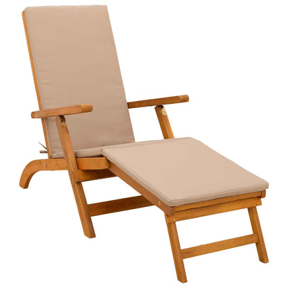 Liegestuhl zum Verstellen und Klappen mit Kissen 2 pcs Rot