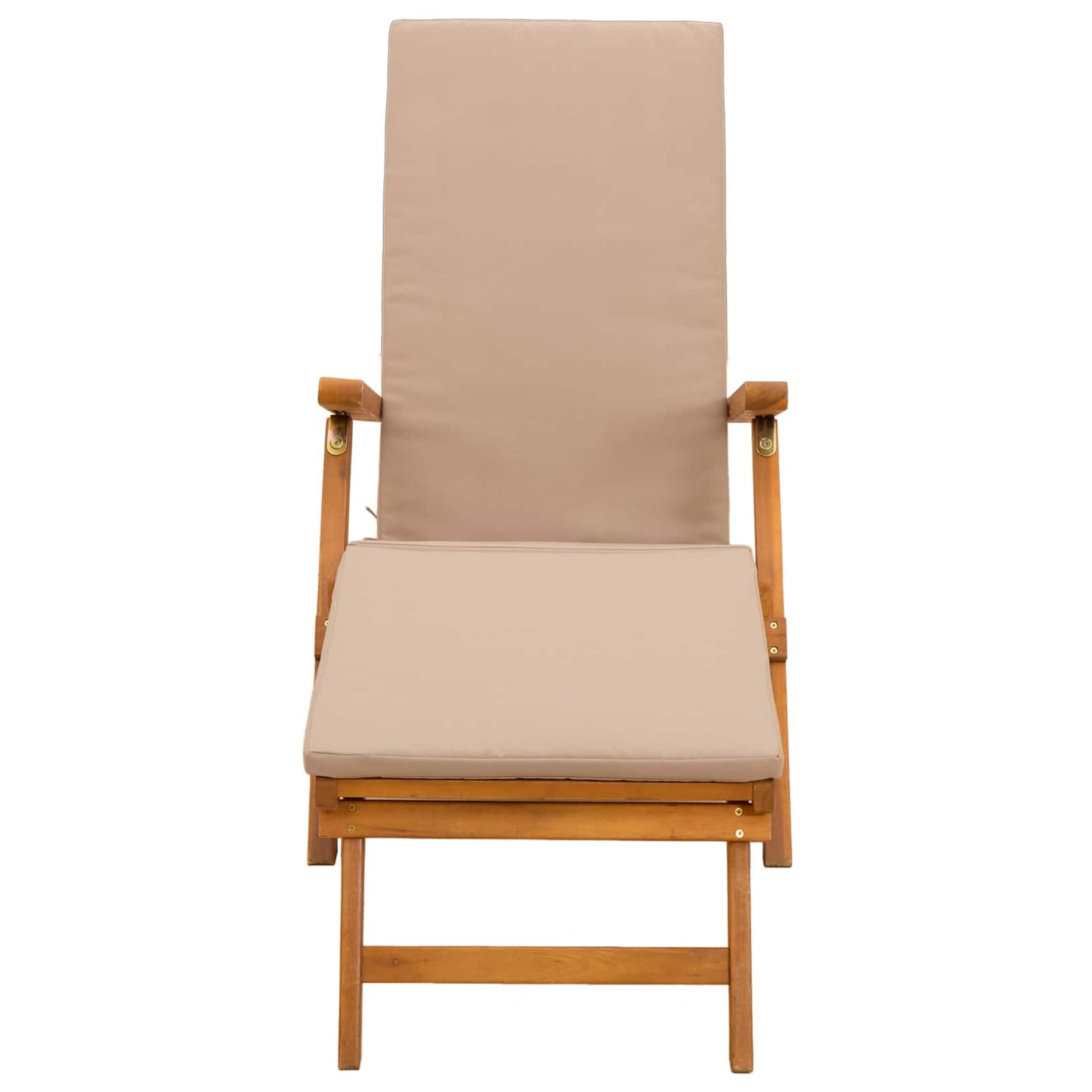 Liegestuhl zum Verstellen und Klappen mit Kissen 2 pcs Rot