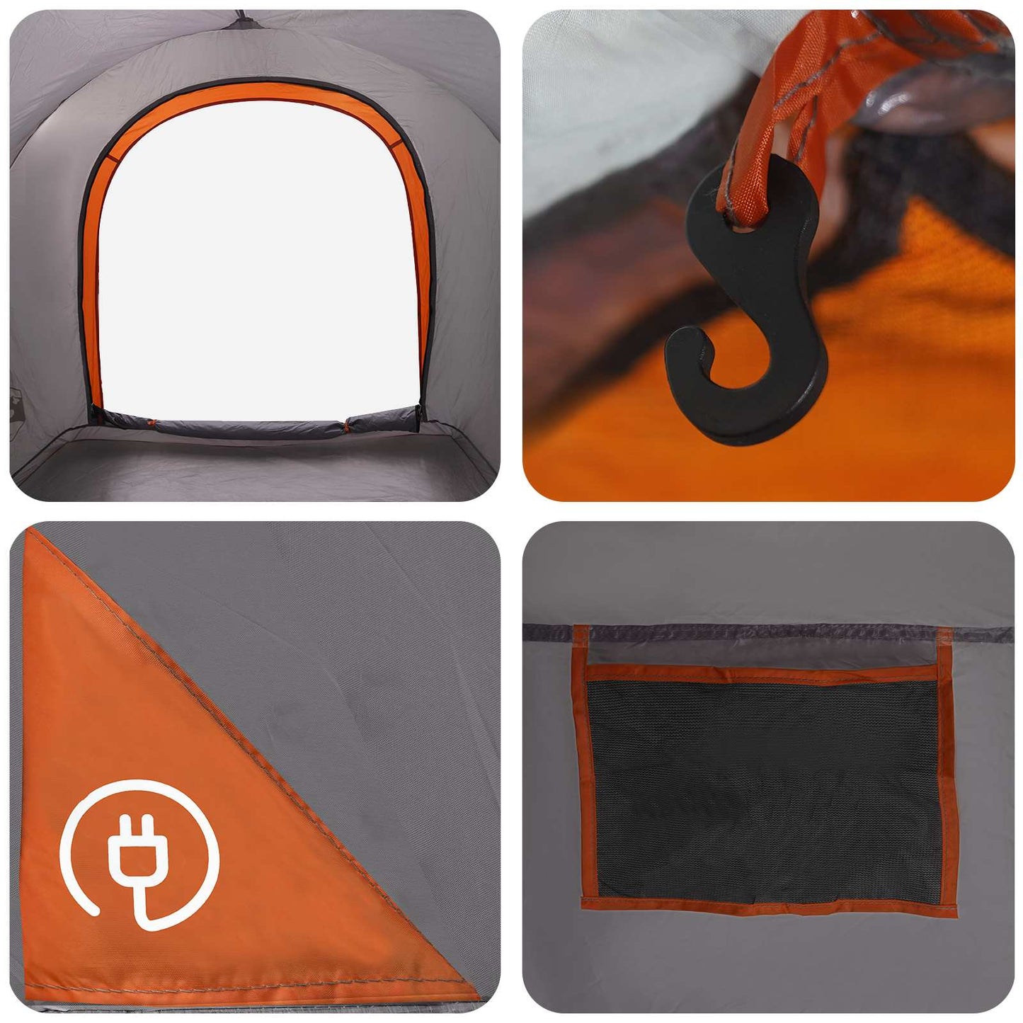 Autozelt Olivegrün 200 x 170 x 170 cm Polyester und Stahl