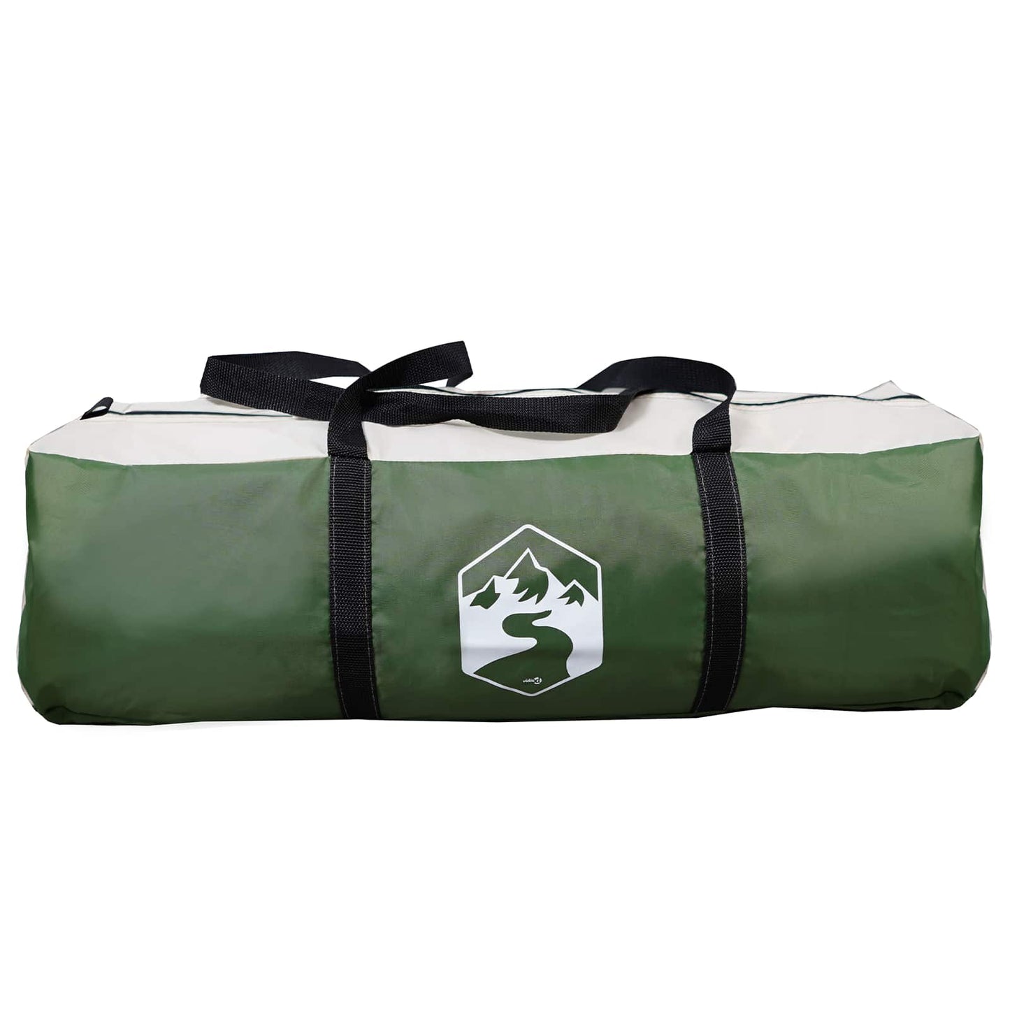 Tipi Zelt mit Dach Armeegrün 18-Personen Polyester und Stahl