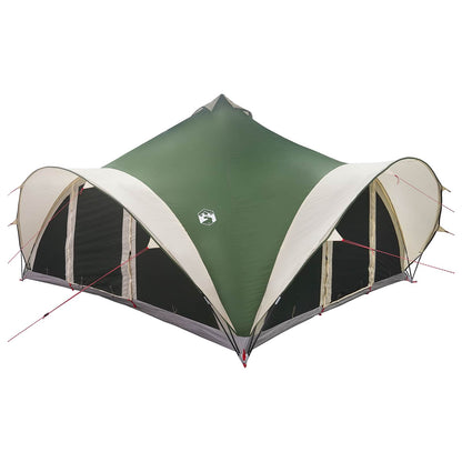 Tipi Zelt mit Dach Armeegrün 18-Personen Polyester und Stahl