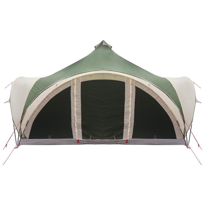 Tipi Zelt mit Dach Armeegrün 18-Personen Polyester und Stahl