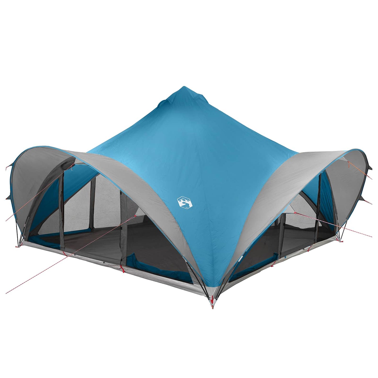 Tipi Zelt mit Dach Armeegrün 18-Personen Polyester und Stahl