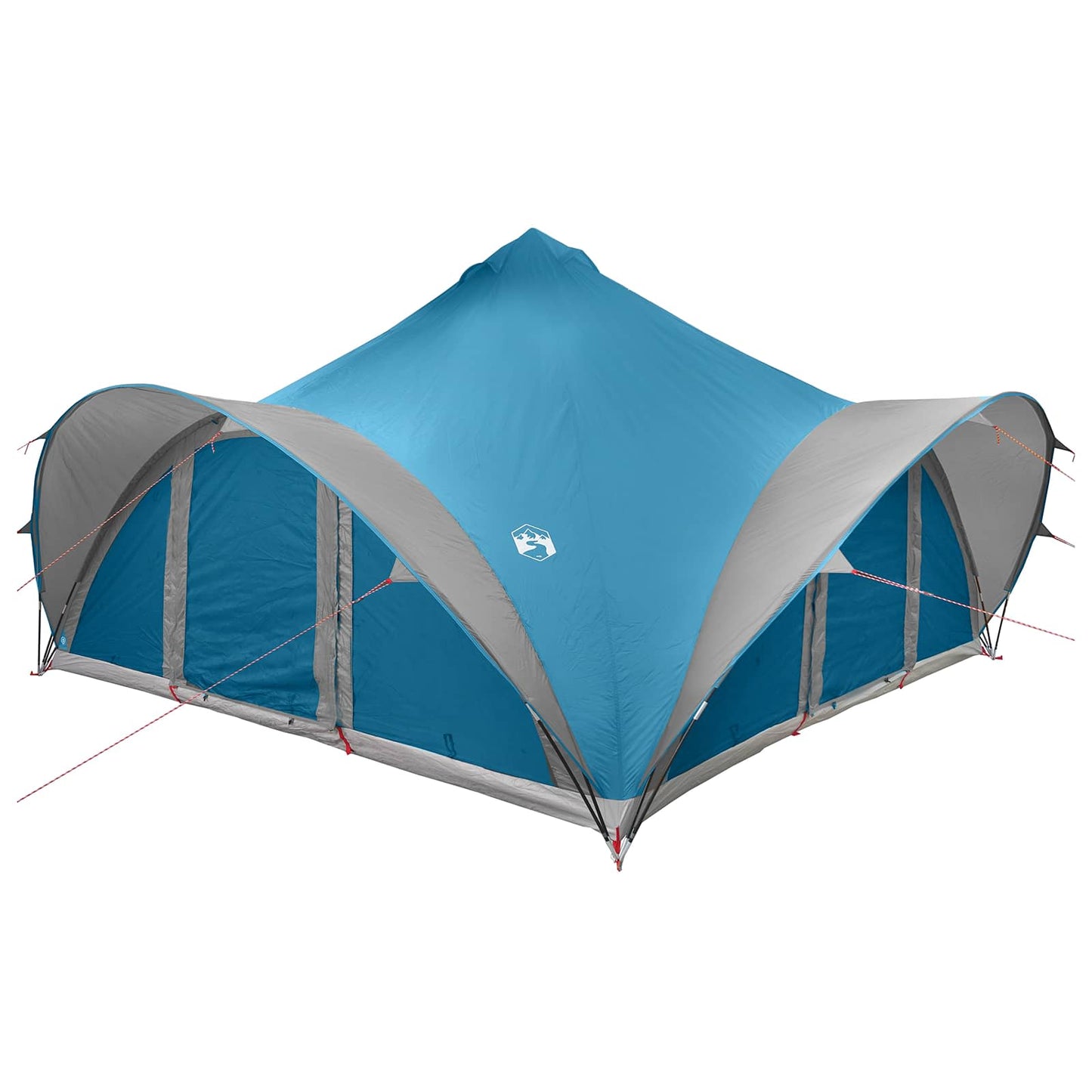 Tipi Zelt mit Dach Armeegrün 18-Personen Polyester und Stahl