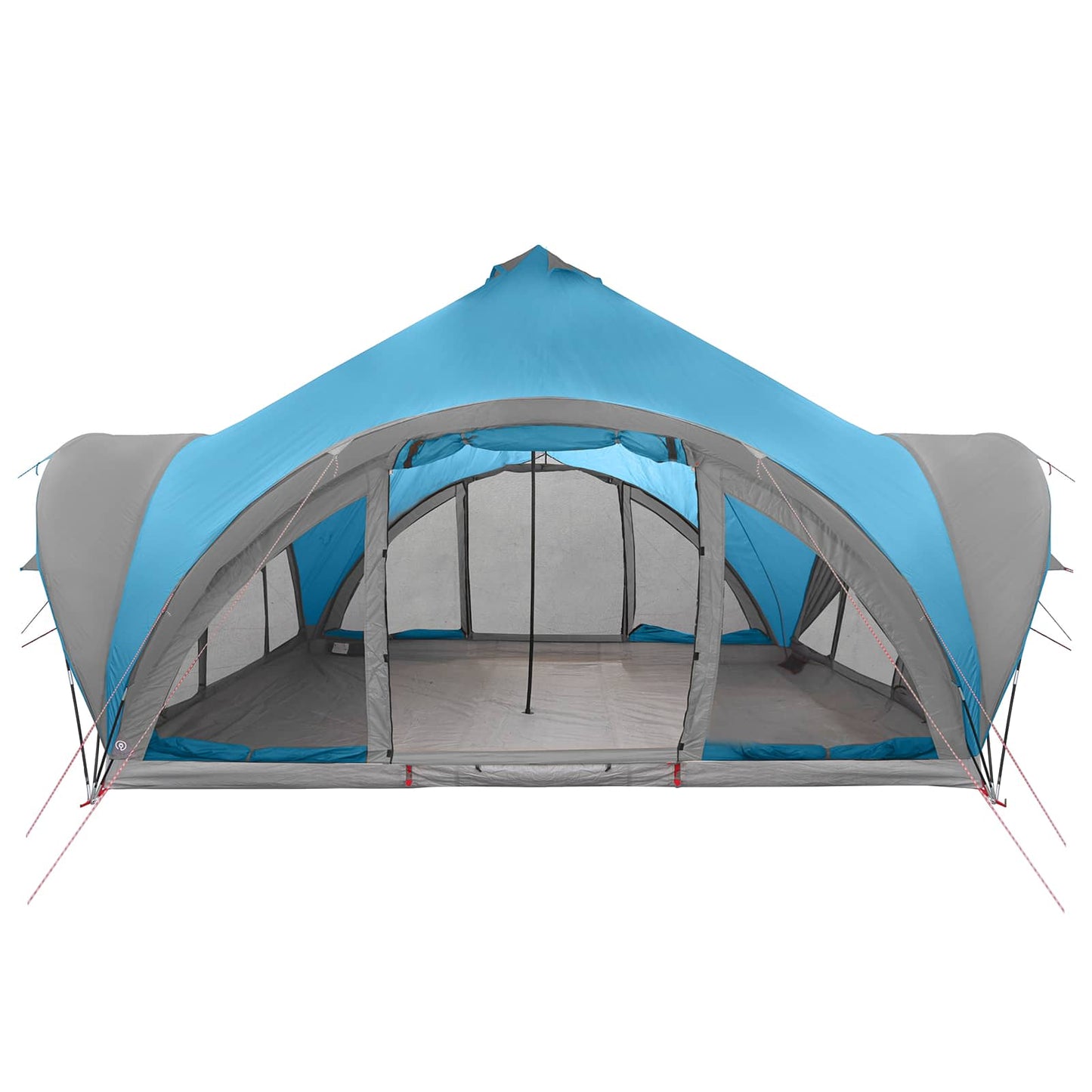 Tipi Zelt mit Dach Armeegrün 18-Personen Polyester und Stahl