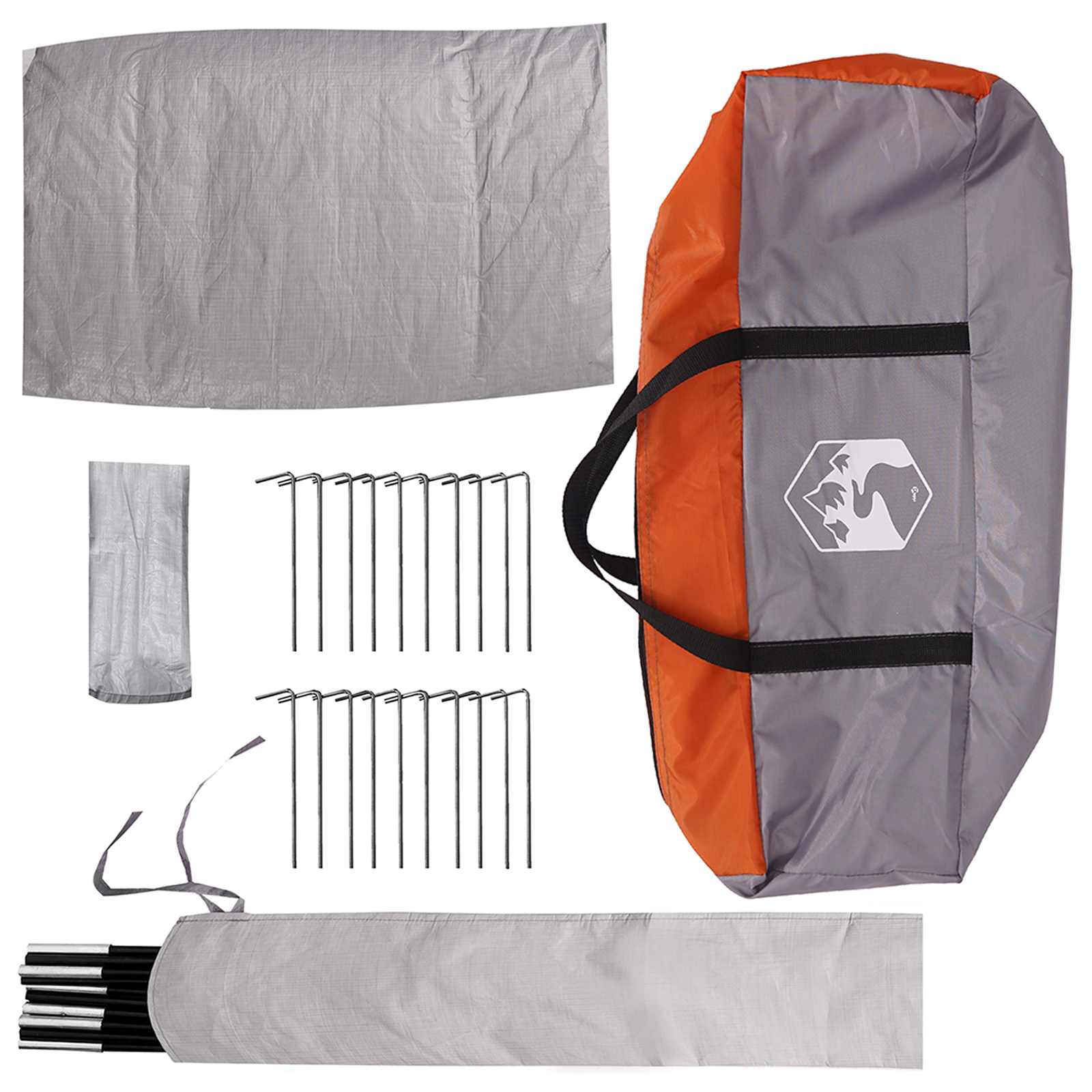 Tipi Zelt mit Dach Armeegrün 18-Personen Polyester und Stahl