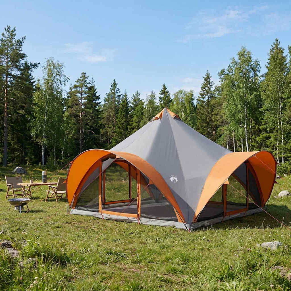 Tipi Zelt mit Dach Armeegrün 18-Personen Polyester und Stahl