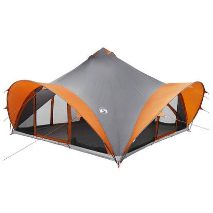 Tipi Zelt mit Dach Armeegrün 18-Personen Polyester und Stahl