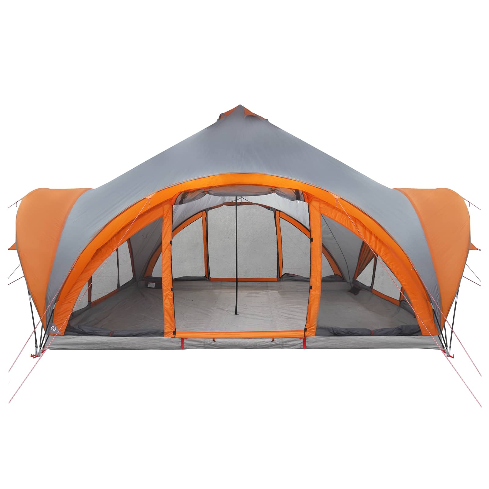 Tipi Zelt mit Dach Armeegrün 18-Personen Polyester und Stahl