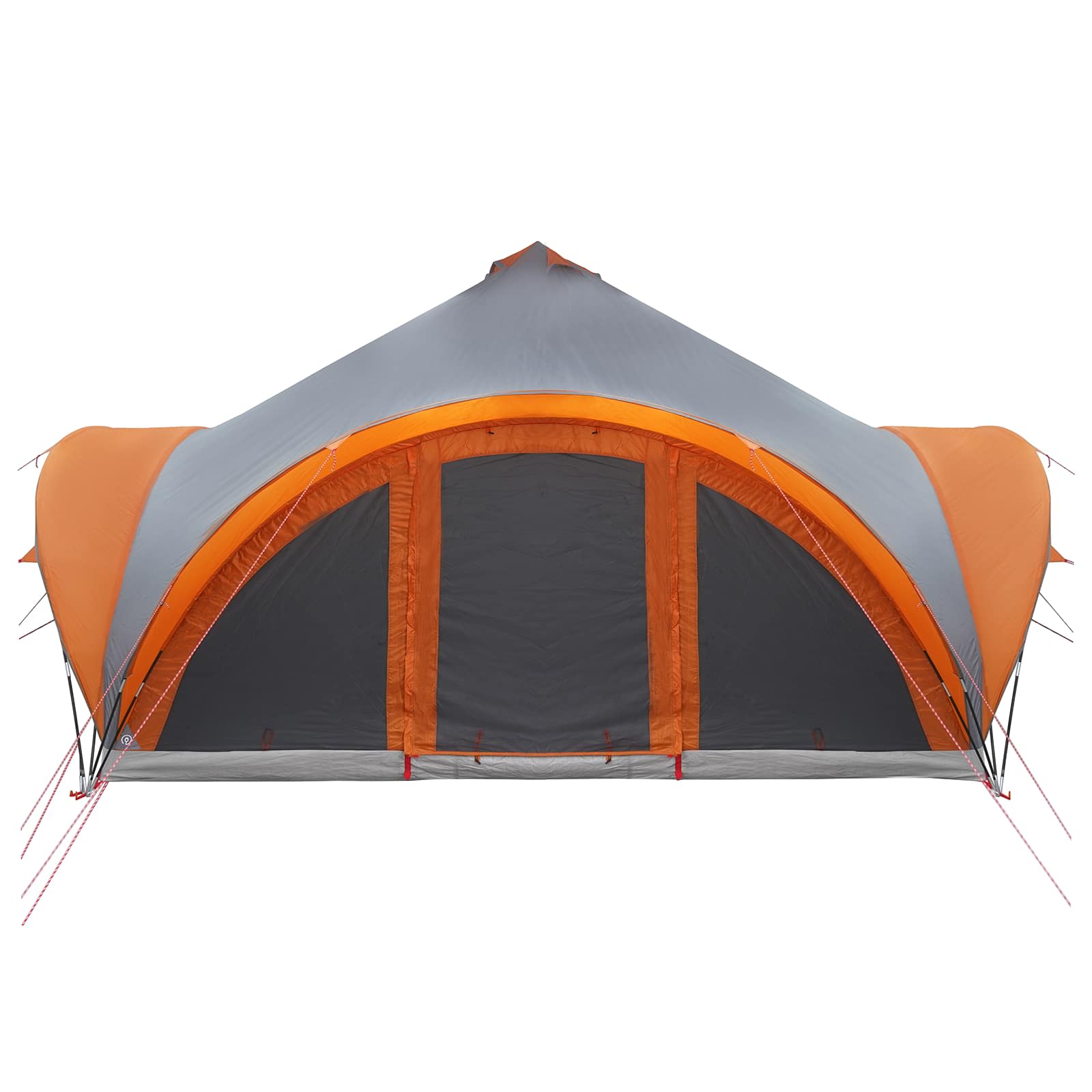 Tipi Zelt mit Dach Armeegrün 18-Personen Polyester und Stahl