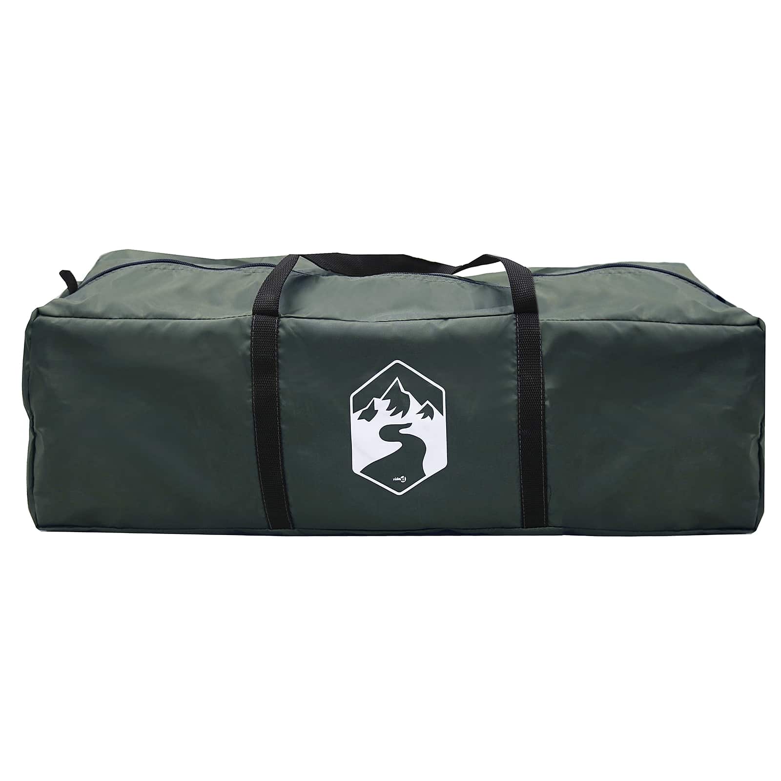 Tipi Zelt mit Dach Armeegrün 18-Personen Polyester und Stahl