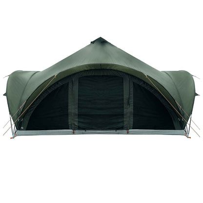 Tipi Zelt mit Dach Armeegrün 18-Personen Polyester und Stahl