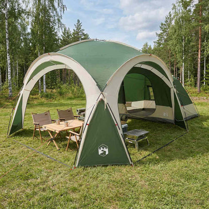 Seitenzelt Olivegrün 410 x 410 x 250 cm Polyester und Stahl