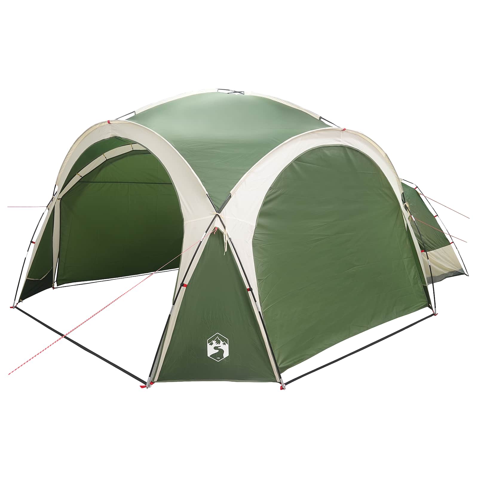 Seitenzelt Olivegrün 410 x 410 x 250 cm Polyester und Stahl