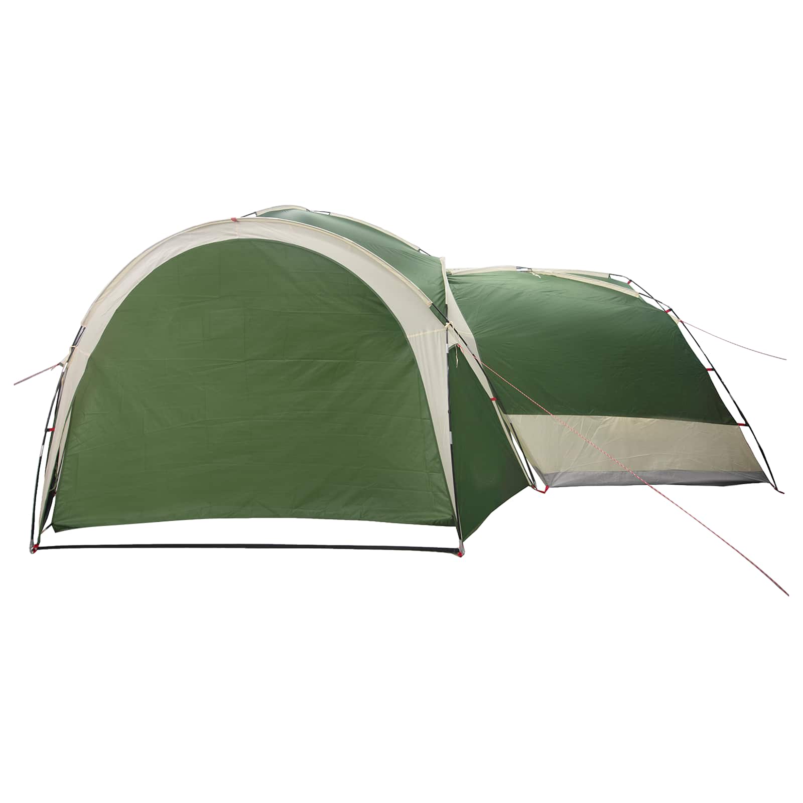 Seitenzelt Olivegrün 410 x 410 x 250 cm Polyester und Stahl