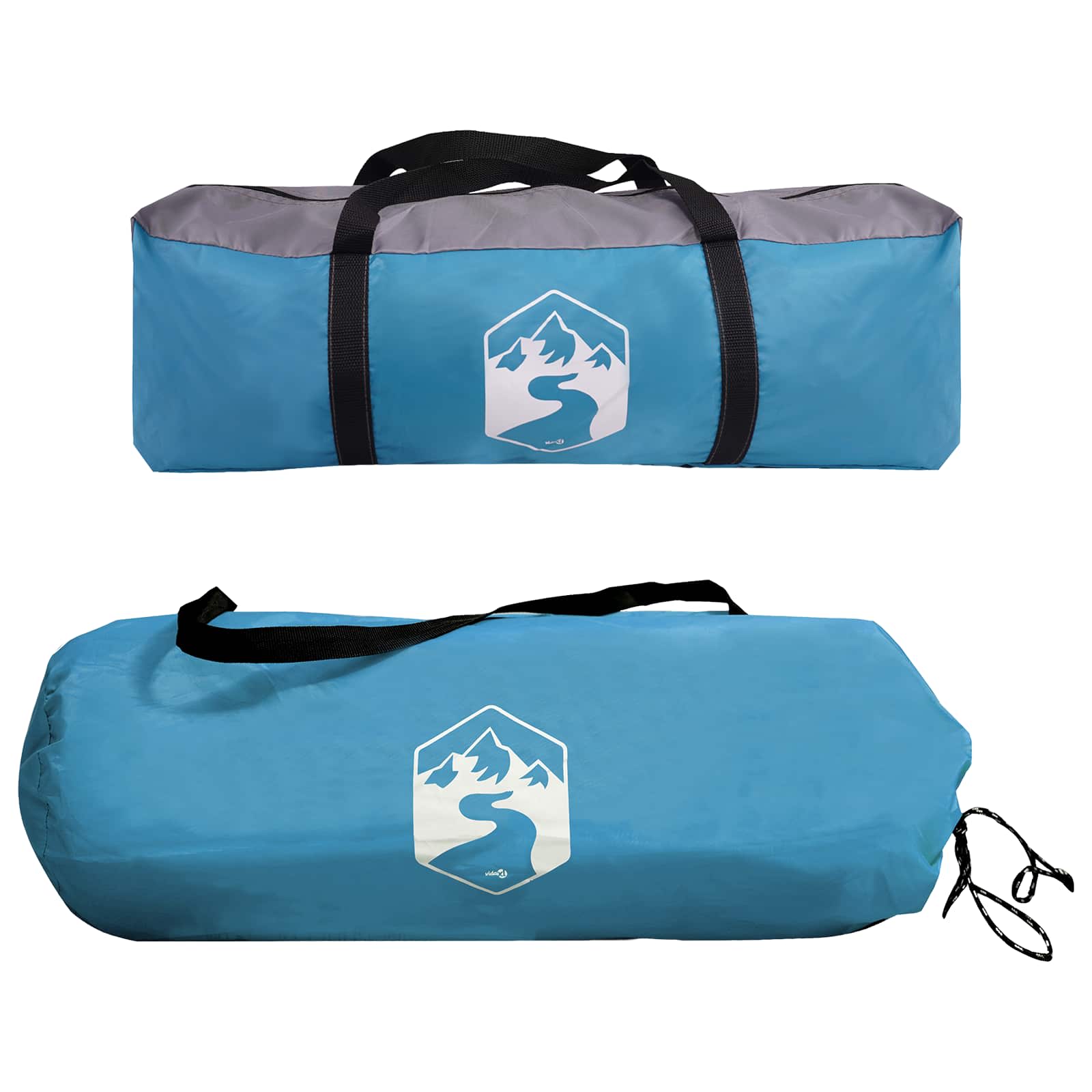 Seitenzelt Olivegrün 410 x 410 x 250 cm Polyester und Stahl