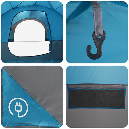 Seitenzelt Olivegrün 410 x 410 x 250 cm Polyester und Stahl