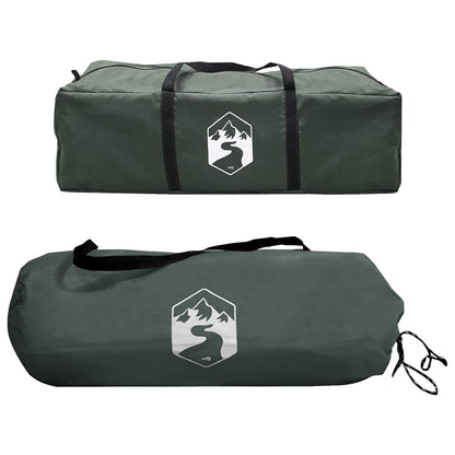 Seitenzelt Olivegrün 410 x 410 x 250 cm Polyester und Stahl