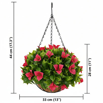 vidaXL Künstliche Blumen Rosig 33 x 33 x 44 cm PE und Stahl