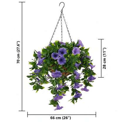 vidaXL Künstliche Blumen Rosig 33 x 33 x 44 cm PE und Stahl